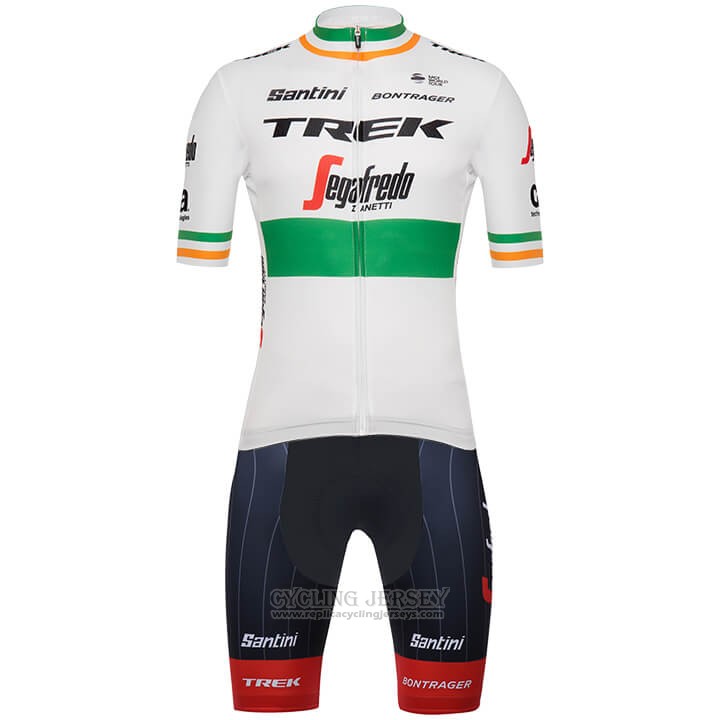 2018 Cycling Jersey Trek Segafredo Champion Ireland Short Sleeve and Bib Short